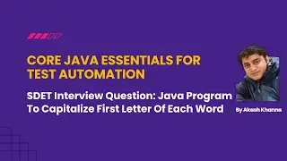 Java Program To Capitalize First Letter Of Each Word