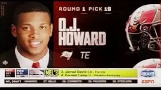 Tampa Bay Buccaneers draft OJ Howard in the 1st Round of the 2017 NFL Draft
