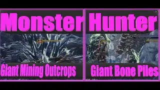 Monster Hunter: World Iceborne - Giant Mining Outcrops & Bonepiles