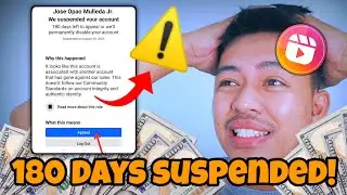 Bakit Bigla Na Suspended Ang Facebook Account Ng 180 Days #suspended #facebook #account #howto #fyp