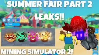 👀SUMMER FAIR UPDATE LEAKS!! SUNDAE CHAMPIONS!? | Mining Simulator 2 | Roblox