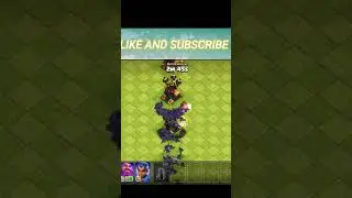 Bats Spells vs All Level Air Defence #coc #clash #shorts #viral #bat spell #air defence