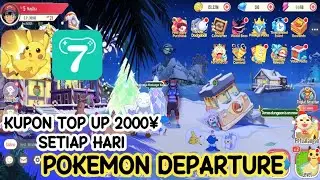 Banyak Banget Rewardnya 🔥 Pokemon Departure | Gameplay | Gacha | 3 Giftcode | Free Kupon Top Up 