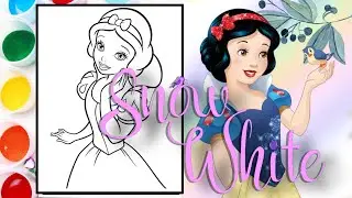 🍎 Snow White Sand Art Painting | Disney&rsquo;s First Princess ✨🎨