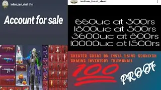 CHEATER SCAM ON INSTAGRAM USING GODNIXON GAMING INVENTORY THUMBNAIL | REAL OR FAKE?? 😠😠😠😠