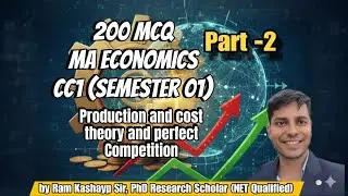 200 MCQ part 2 CC1 MA Semester Economics Production, cost and perfect competition
