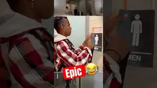 Switching Bathroom Signs Prank! 😂 #shorts