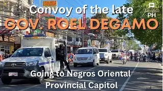 Convoy of the Late Governor Degamo’s body going to Negros Oriental Capitol | PART 1. 3/9/23