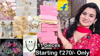 Flipkart Jewellery Haul Starting ₹270, Traditional Jewellery, Kashmiri Earrings, Temple Jewellery