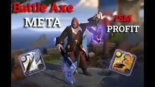 Mist Battle Axe Destroying The Meta // 75M Silver Profit // Solo PvP