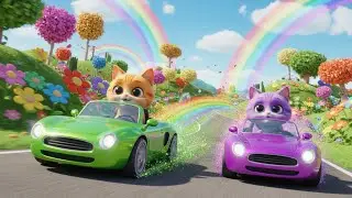 Color Change Cars Song 🚗🎨🎵 | Fun Nursery Rhymes & Baby Songs for Toddlers | Learn Colors & Vehicles