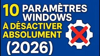 10 r&eacute;glages Windows &agrave; d&eacute;sactiver d&rsquo;urgence Mise &agrave; jour 2026