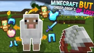 Playing Minecraft but shearing a sheep gives you opppp items|STKM GAMING.