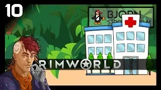 Jungle RimWorld #10: Hospital Construction | Randy Random RimWorld Alpha 15 Gameplay