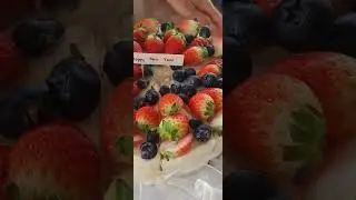 strawberry  cake hand made in Udonthani very nice #food #udonthani cake shop
