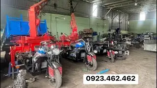 Xe Ba B&aacute;nh | Xe Hoa L&acirc;m M&aacute;y Dầu KuBoTa 4 M&aacute;y Tay L&aacute;i V&ocirc; Lăng Gắn Cẩu UNIC 250 Lục Gi&aacute;c Qu&aacute; Chất