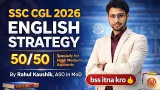 How to score 50/50 in English in SSC CGL 2026 | Toppers Strategy