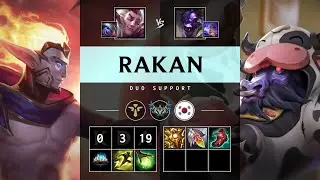 Rakan Support vs Alistar - KR Challenger Patch 25.16