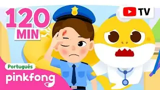 Ai! O Policial está machucado!👮| Hospital | +Completo| Pinkfong, Bebê Tubarão! Canções para Crianças