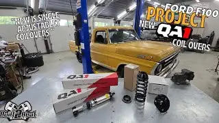 Installing QA1 single adjustable coilovers on Project F100! 