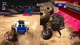 Monster Jam 2 player #follow #crash #monstertruck 
