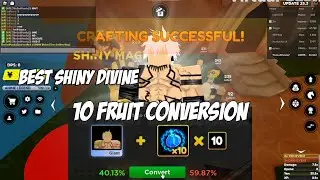 MAKING A SHINY DIVINE TRUE GOLDEN KING WITH GIANT PASSIVE! | 10 FRUITS! | Anime Fighters Simulator