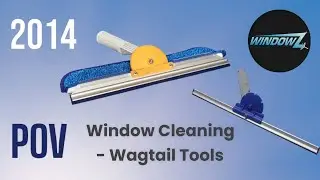 POV Window cleaning - Wagtail Tools (Orbital Flipper, Blue Ribbon)