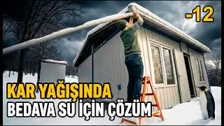 KAR YAĞIŞINDA YAĞMUR SUYU HASADI | DIY Rainwater Harvesting System