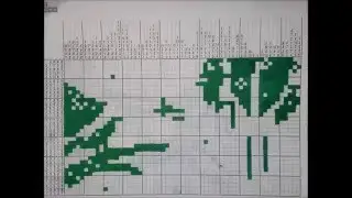 Nonogram puzzle big in fast forward