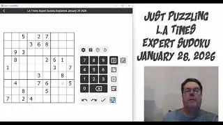 LA Times Expert Sudoku January 28 2026