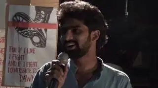 After release from jail a public address by HCU Student Justice For Rohith