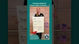 Advice for New Residents: Dr. Tegan Turner!            #residency  #emergencymedicine