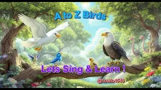 A to Z Birds for Toddlers 🐦 | Learn Bird Names, Colors & Food | Fun Alphabet Learning for Kids