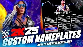 WWE 2K25 &mdash; Инструкция по установке модов &mdash; Пользовательские именные таблички