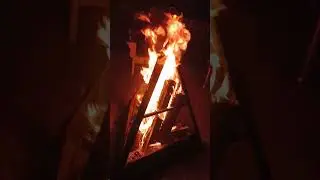 Enjoying bonfire in Shogran 🔥🔥