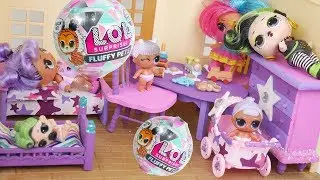 LOL Surprise New Glitter Globe Pets Playset with Barbie Family Goldie
