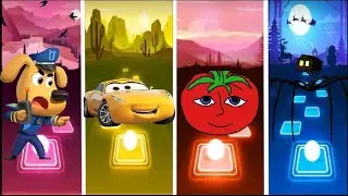 Sheriff Labrador 🆚 Mcqueen 🆚 Mr Tomato 🆚 House Head Spider  🎶 Who Is Best