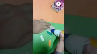 Diy Indian tricolor badge | #shorts #tricolor #badge #diy