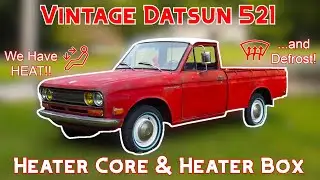 Замена радиатора отопителя в винтажном пикапе Datsun 521