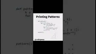PRINTING PATTERNS 🧑‍💻 with Code 