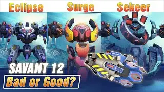 Eclipse, Surge, Sekeer, Savant 12: what is the best combo? Mech Arena