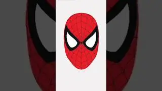 Spiderman mask Drawing #shorts  @ParadiseHome.