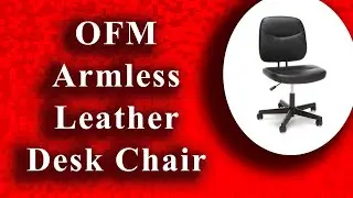 OFM Armless Leather Desk Chair | The Climax International