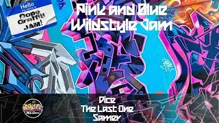 Graffiti Jam - DICE, SAMER, LAST ONE - Action Painting - Blue and Pink Edition!