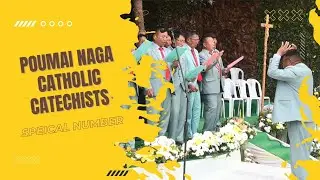 Poumai Naga Catholic Catechists presents song for the newly ordained priests