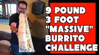 Undefeated 9 Pound Burrito Challenge at Jose's Mexican Food w/ 