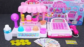 13 Minutes Satisfying with Unboxing Cute Pink Ice Cream Store Cash Register ASMR | Review Toys