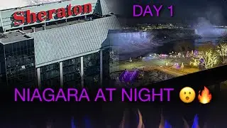  Niagara Falls at Night Hits Different 🇨🇦 | Day 1 Vlog &mdash; Travel Day, Dinner, Fireworks & Arcade