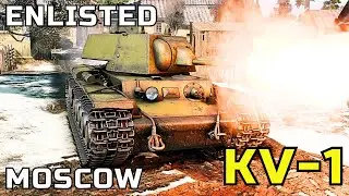 Enlisted tank gameplay: Battle for Moscow - Fortified district | BR III | #enlistedgame #enlisted