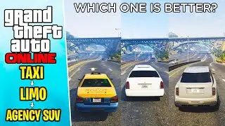 Такси, лимузин или внедорожник агентства в GTA 5 Online! Что лучше?
